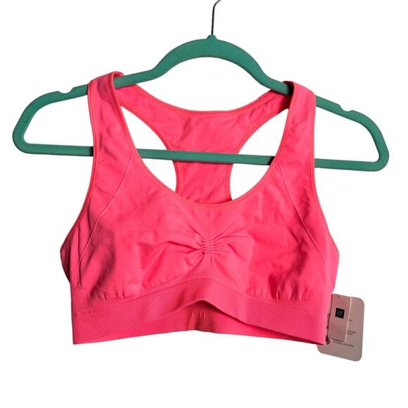 GAP Fit Sports Bra Melon PINK SIZE L NEW! - Picture 1 of 4